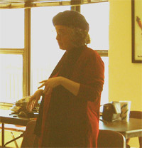 poet performing