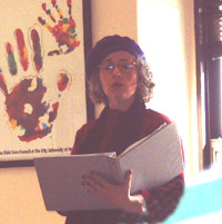 poet performing
